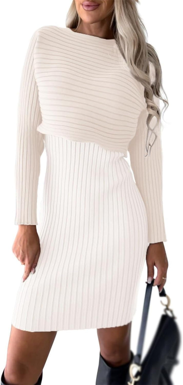 Set Elegante Abito Maglia